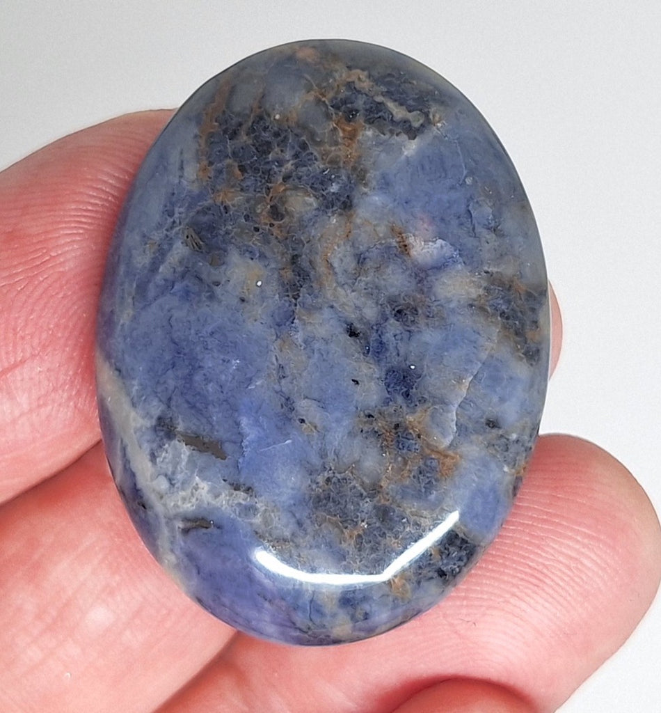 40x30mm Natural Sodalite Flat Back Cabochon Gemstone Cameo Jewelry Supply  S4116F