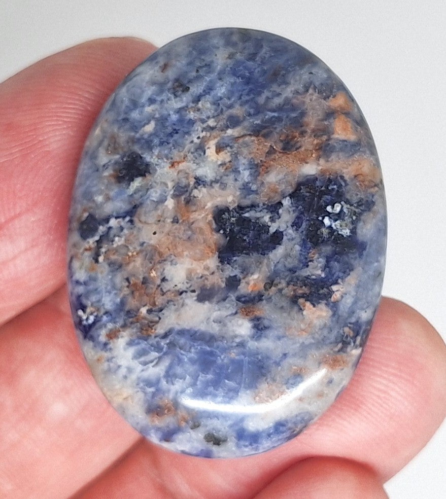40x30mm Natural Sodalite Flat Back Cabochon Gemstone Cameo Jewelry Supply  S4116G
