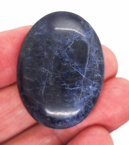 40x30mm Natural Sodalite Flat Back Cabochon Gemstone Cameo Jewelry Supply  S4116H