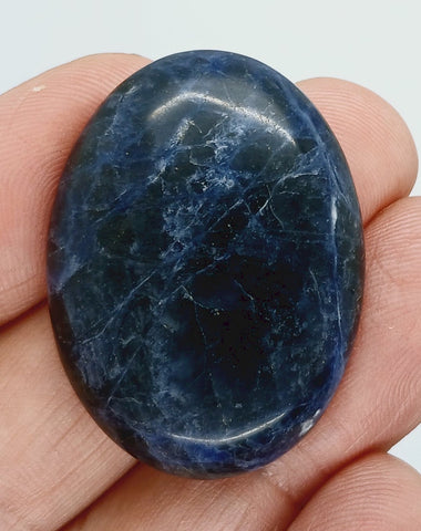 40x30mm Natural Sodalite Flat Back Cabochon Gemstone Cameo Jewelry Supply  S4116H