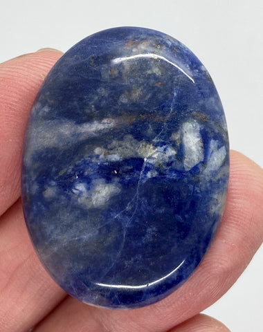 40x30mm Natural Sodalite Flat Back Cabochon Gemstone Cameo Jewelry Supply  S4116H