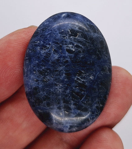 40x30mm Natural Sodalite Flat Back Cabochon Gemstone Cameo Jewelry Supply  S4116J
