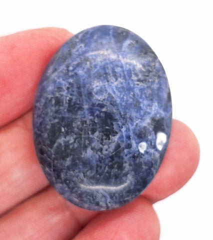 40x30mm Natural Sodalite Flat Back Cabochon Gemstone Cameo Jewelry Supply  S4116L