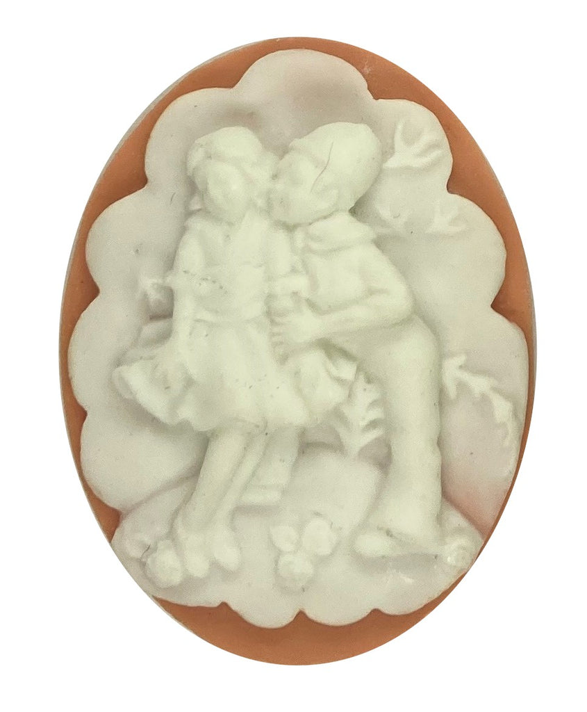 40x30mm Children Child First Kiss Resin Cameo Cabochon S4145