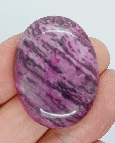 40x30mm Dyed Ripple Jasper Oval Cabochon Gemstone S4183H