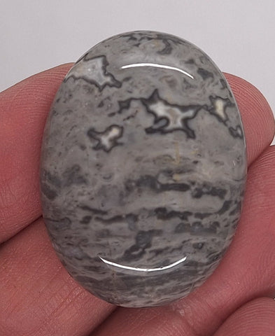 40x30mm Dyed Ripple Jasper Oval Cabochon Gemstone S4183K