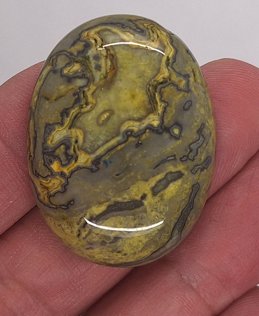 40x30mm Dyed Ripple Jasper Oval Cabochon Gemstone S4183i