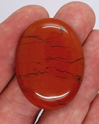 40x30mm Red Jasper Gemstone Flat Back Cabochon S4188A