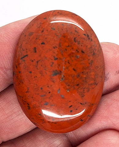 40x30mm Red Jasper Gemstone Flat Back Cabochon S4188C