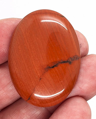 40x30mm Red Jasper Gemstone Flat Back Cabochon S4188D