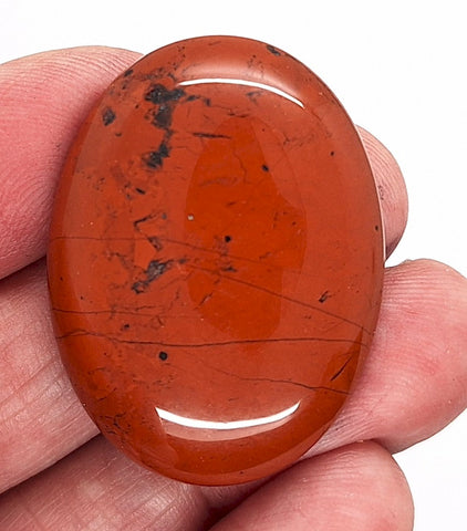 40x30mm Red Jasper Gemstone Flat Back Cabochon S4188E
