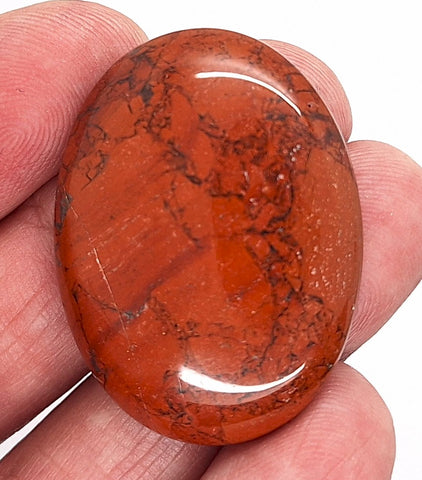 40x30mm Red Jasper Gemstone Flat Back Cabochon S4188G