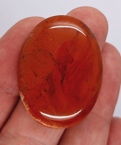 40x30mm Red Jasper Gemstone Flat Back Cabochon S4188G