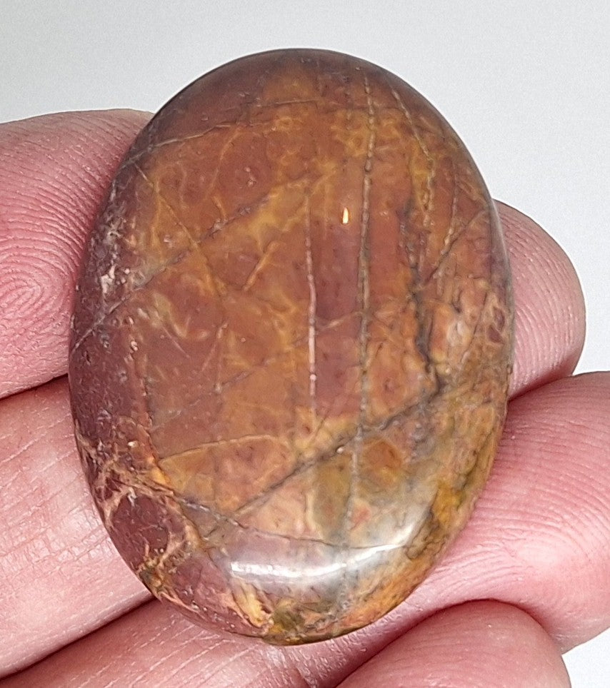 40x30mm Picasso Jasper Gemstone Flat Back Cabochon S4189B