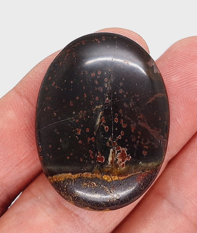 40x30mm Picasso Jasper Gemstone Flat Back Cabochon S4189B