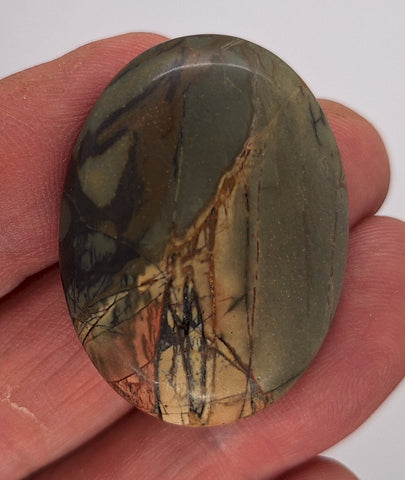 40x30mm Picasso Jasper Gemstone Flat Back Cabochon S4189H