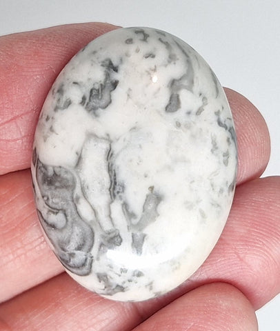 40x30mm Netstone Jasper Cabochon Flat Backed Loose Semi-precious Cabochon S4194A