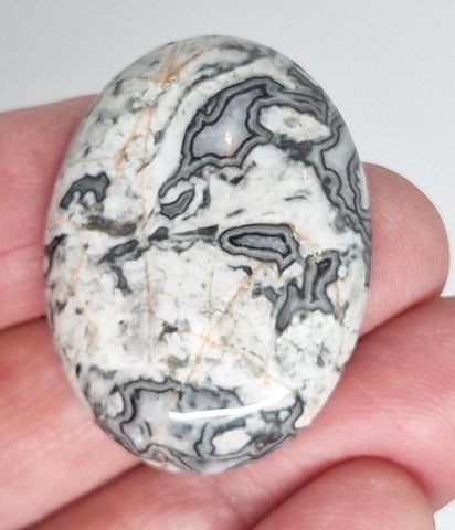 40x30mm Netstone Jasper Cabochon Flat Backed Loose Semi-precious Cabochon S4194C