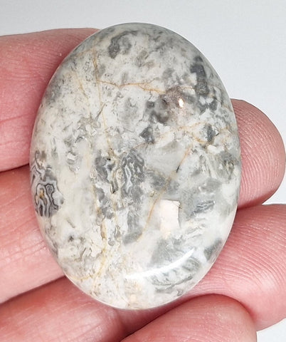 40x30mm Netstone Jasper Cabochon Flat Backed Loose Semi-precious Cabochon S4194E