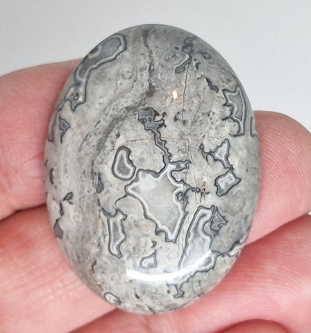 40x30mm Netstone Jasper Cabochon Flat Backed Loose Semi-precious Cabochon S4194F