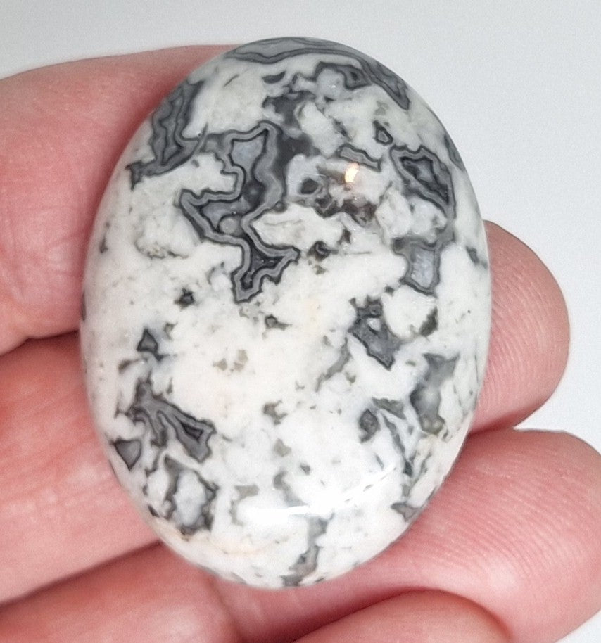 40x30mm Netstone Jasper Cabochon Flat Backed Loose Semi-precious Cabochon S4194G