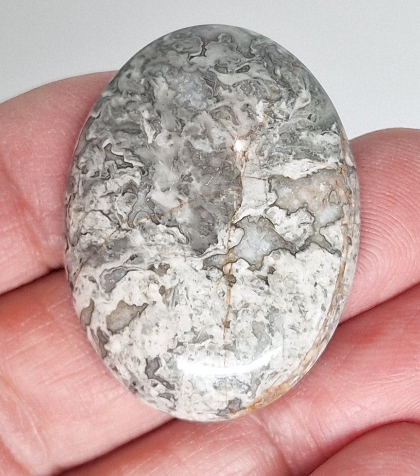 40x30mm Netstone Jasper Cabochon Flat Backed Loose Semi-precious Cabochon S4194H