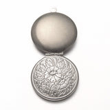 Stainless Steel Locket Pendants Photo Frame Charm Stainless Steel Color 32x27x6.5mm S4198