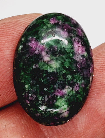 25x18mm Anyolite Ruby in Zoisite loose flat backed cabochon S4212