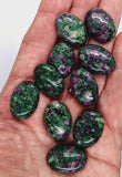 25x18mm Anyolite Ruby in Zoisite loose flat backed cabochon S4212