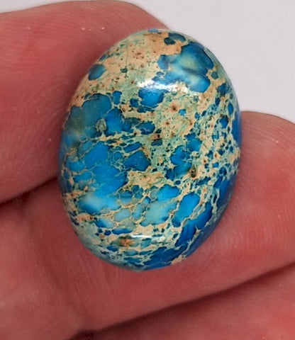 25x18mm Mixed color Matrix Collage Cabochon Oval Flat Back Stone S4221o