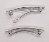 60mm (2 3/8in) French Barrette Hair Clip smooth rivet hole S4237