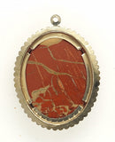 40x30mm Silver Open Back Cabochon Cameo Prong Setting with ring S4245