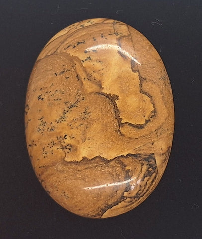 40x30mm Picture Jasper Cabochon Brown Oval Loose Gem stone Cab S4248A
