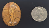 40x30mm Picture Jasper Cabochon Brown Oval Loose Gem stone Cab S4248B
