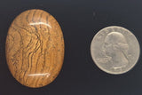 40x30mm Picture Jasper Cabochon Brown Oval Loose Gem stone Cab S4248C