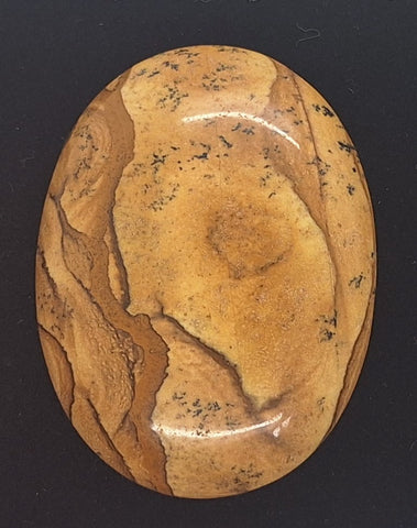 40x30mm Picture Jasper Cabochon Brown Oval Loose Gem stone Cab S4248D