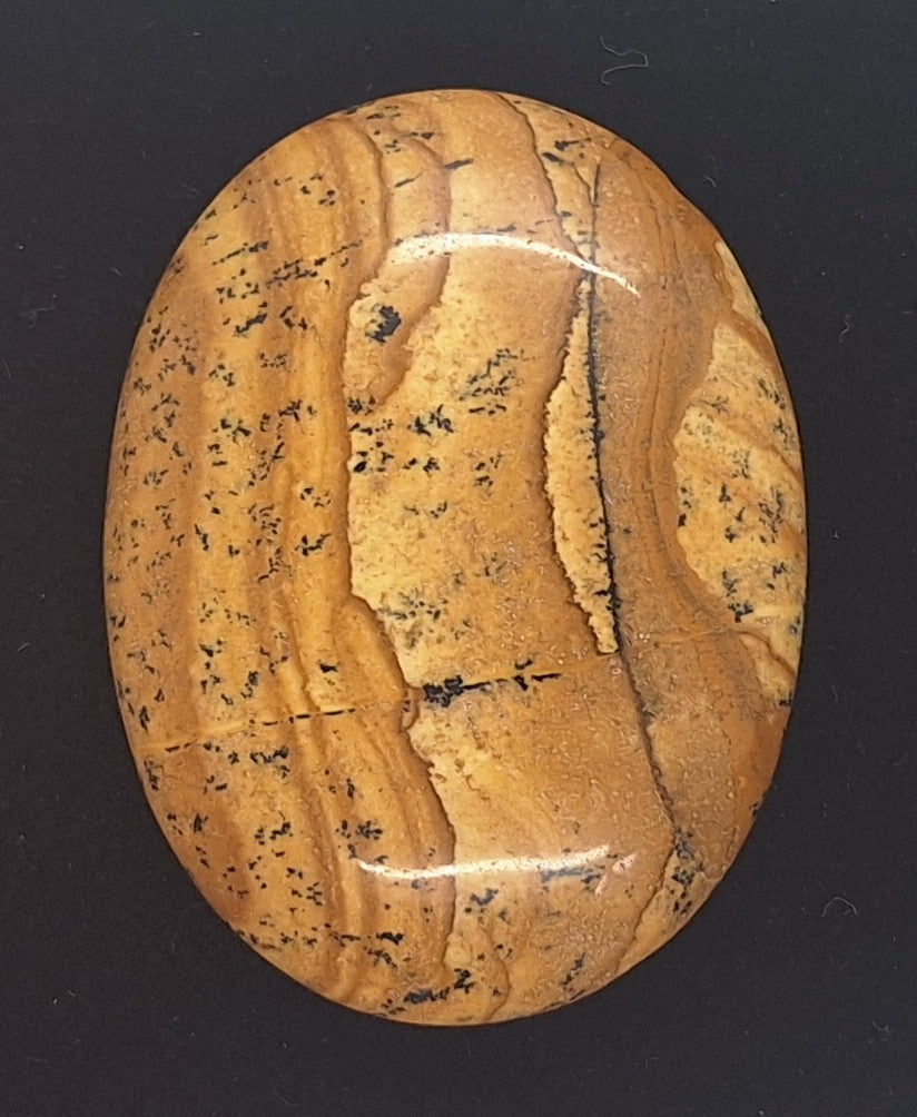 40x30mm Picture Jasper Cabochon Brown Oval Loose Gem stone Cab S4248F