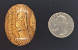 40x30mm Picture Jasper Cabochon Brown Oval Loose Gem stone Cab S4248F