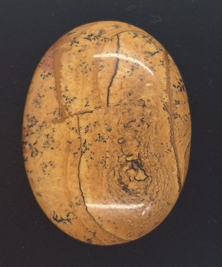40x30mm Picture Jasper Cabochon Brown Oval Loose Gem stone Cab S4248G