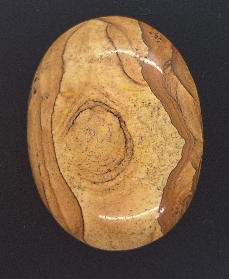 40x30mm Picture Jasper Cabochon Brown Oval Loose Gem stone Cab S4248H