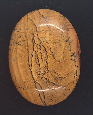 40x30mm Picture Jasper Cabochon Brown Oval Loose Gem stone Cab S4248J