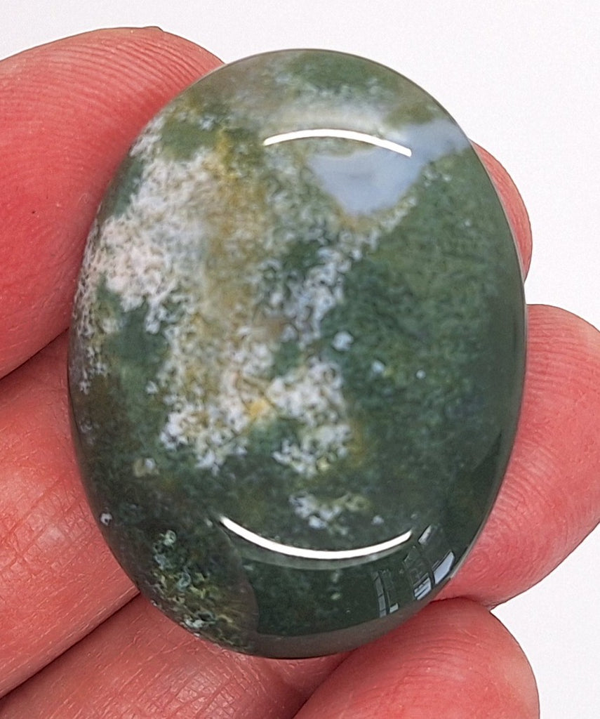 40x30mm India Agate Mixed Color Flat Back Cabochon Stone S4250c