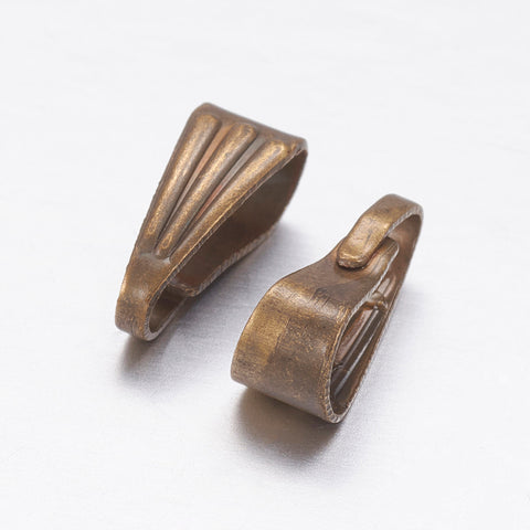 Snap Bail Antique Bronze 8.5x3.5mm  (DOZEN PACK ) Jewelry Finding S4259