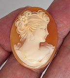 35x27mm Italian Real Shell Cameo unmounted loose Genuine Hand Carved Cameo C309