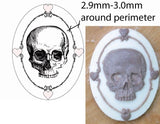40x30mm Custom Resin Cameo S1358