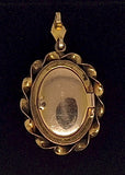 10Kt GF Vintage Secret Locket Cameo Hand Carved Italian Shell Cameo Pendant F289