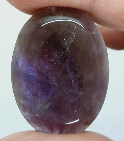 40x30mm Natural Amethyst Gemstone Flat Back Cabachon S2104B