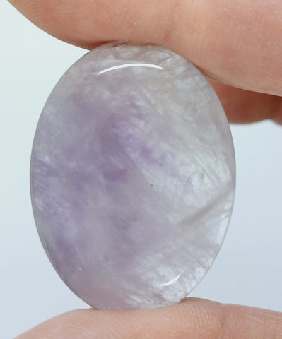 40x30mm Natural Amethyst Gemstone Flat Back Cabachon S2104E