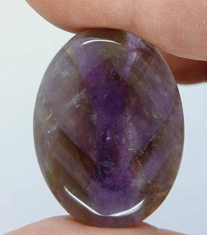 40x30mm Natural Amethyst Gemstone Flat Back Cabachon  Cabochon S2104F