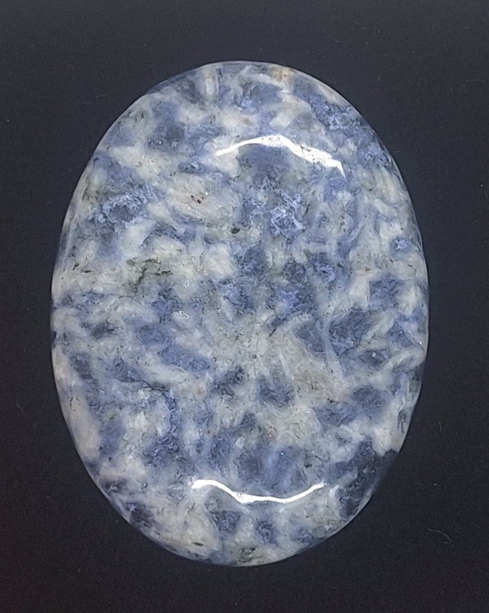 40x30mm Blue Spot Jasper Flat Backed Loose Semi-precious Gemstone Cabochon S2171A